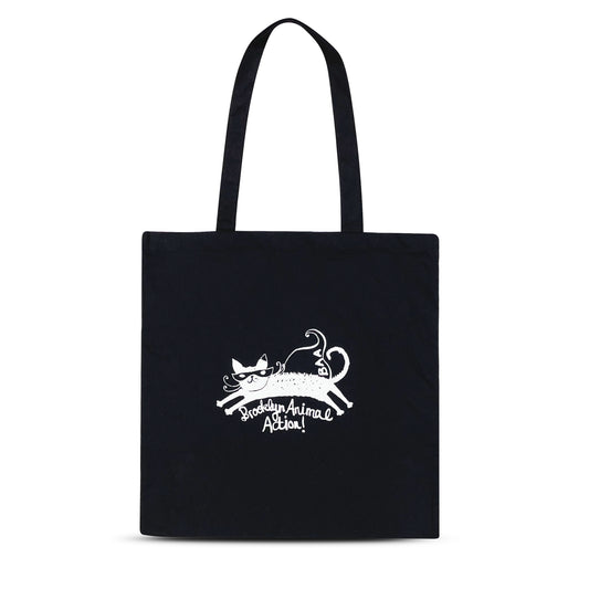 Tote Bag - Black with White